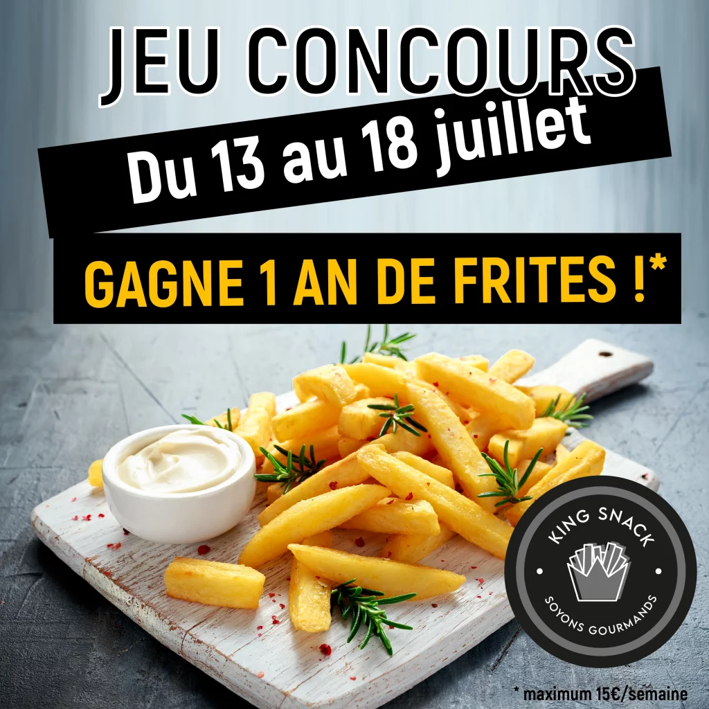 Lapostrophe king snack jeu concours