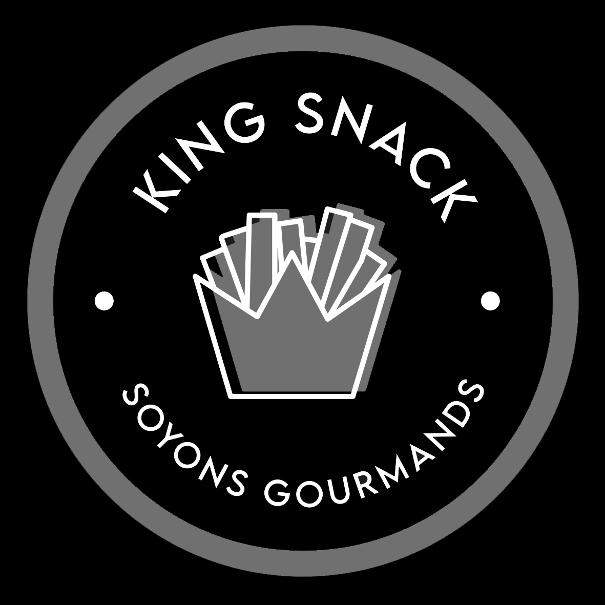 Lapostrophe king snack logo