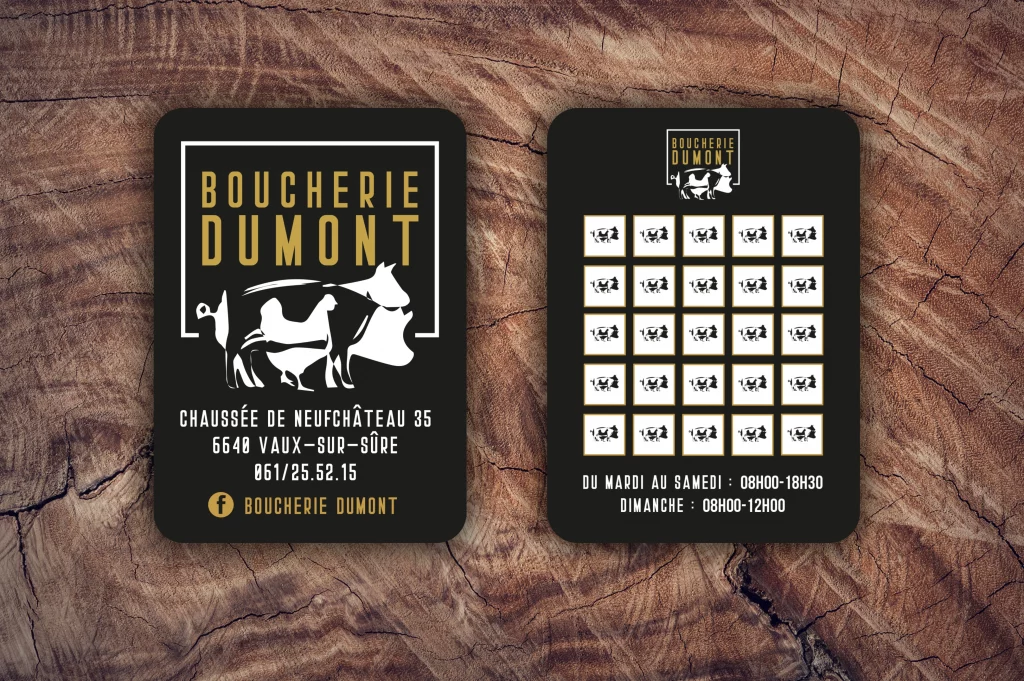 Lapostrophe boucherie Dumont carte de fidélite
